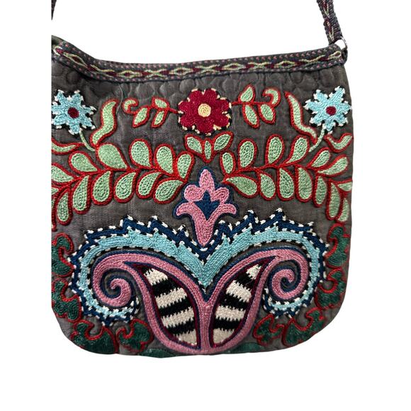 Embroidered Crossbody Purse - Picture 1 of 6